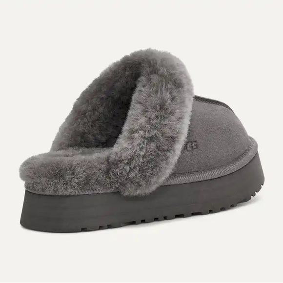 UGG Women's  Disquette Charcoal Cozy Slippers - Picture 3 of 8